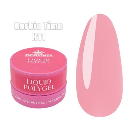 Рідкий полігель (30 мл., в банці) Designer К11 Barbie Time
