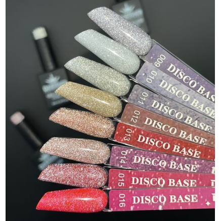 Світловідбивне базове покриття №15 (Полуничний), 9 мл. - Disco Color Base Designer