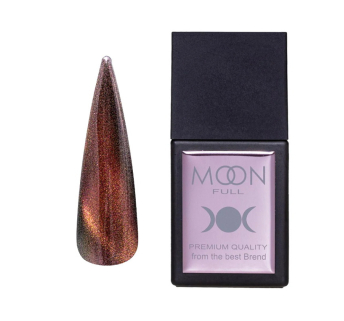 Гель-лак Moon Full Amazing 9D Cat Eye 002 шоколадний із золотом 12 мл (5905123021183)