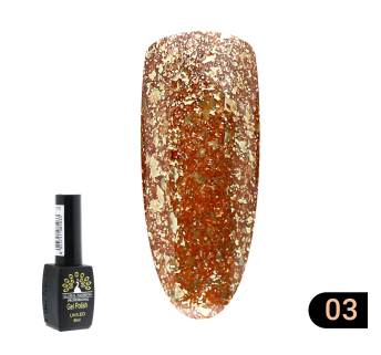 Гель лак золото Gold 03