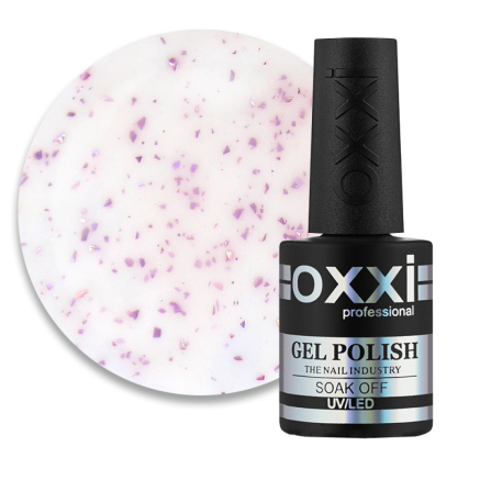 База камуфлююча Oxxi Professional Lovely Base 001. рожево-молочний з рожевою поталлю та шимером. 10 мл (2100994295784)