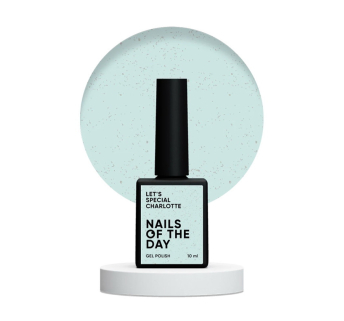 Гель-лак Nails Of The Day Lets Special Bridgerton 267 Charlotte мятно-голубой с золотой поталью 10 мл (4826438000759)