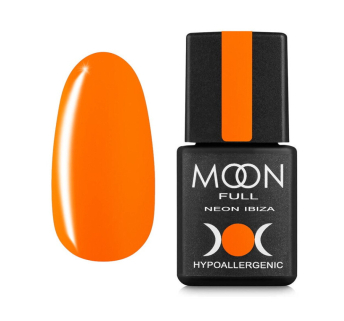 Гель-лак Moon Full Colour Neon Ibiza 718 яскравий мандариновий. 8 мл (5905123016080)