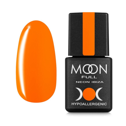 Гель-лак Moon Full Colour Neon Ibiza 718 яркий мандариновый. 8 мл (5905123016080)