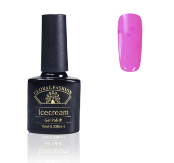 Гель-лак Ice Cream Global Fashion, 10 мл (з блискітками різних розмірів) 032