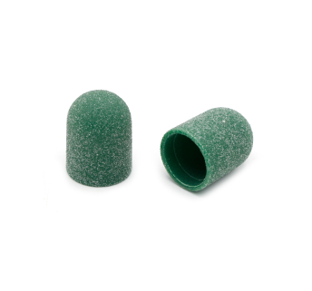 Ковпачки абразиву для педикюру, 13*19 мм, #120, green 1 шт.