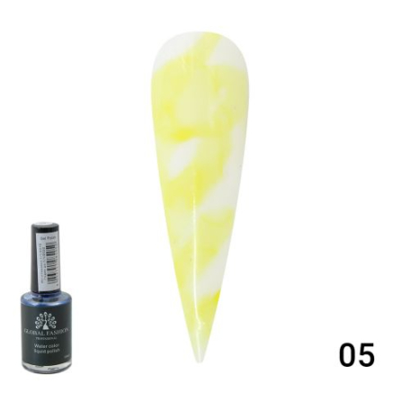 Акварельні краплі Water color від Global Fashion 10 мл yellow 05