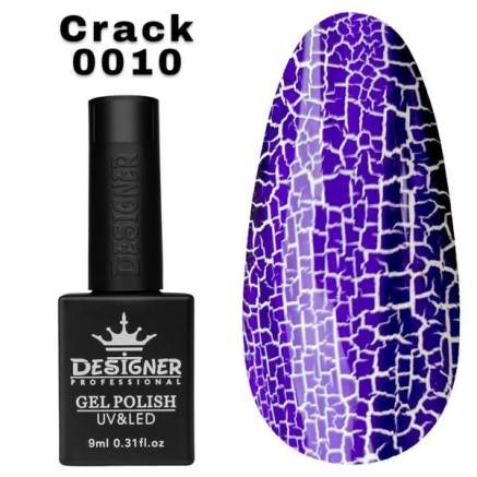 Гель лак Crack effect 010 Designer (9мл.) - з ефектом Кракелюра (утворює декоративні тріщини)