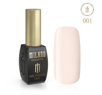 Гель лак MILANO 10ml № 001 (Персиковый)