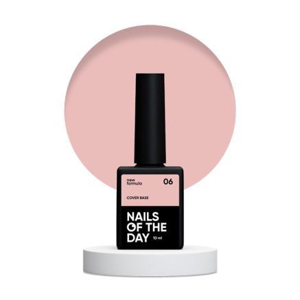 База камуфлирующая Nails Of The Day Cover Base New Formula 06 нюдово-персиковый 10 мл (4821221148007)