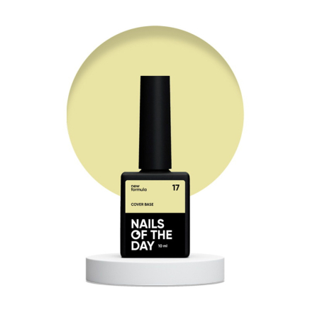 База камуфлирующая Nails Of The Day Cover Base New Formula 17 нежно-лимонный 10 мл (4828210000001)