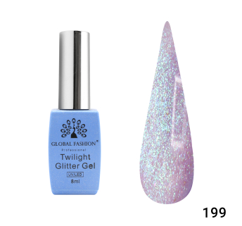 Гель лак Twilight Glitter 8 мл, 199