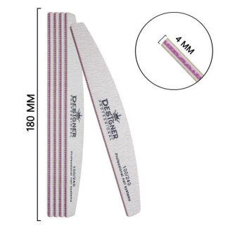 Двостороння пилка півмісяць (100/240 грит.) - Nailfile Designer