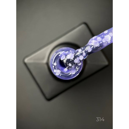 Кольорова база Marmalade base 314 Designer (9 мл.) - з білими конфетті