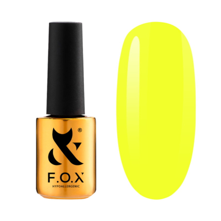 Гель-лак F.O.X Spectrum Gel Vinyl 137 Sun Glare яркий желтый лайм. 7 мл (2100994287185)