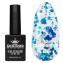 Гель лак Cosmo Glitter 524 Designer (9мл.) - з конфетті різних розмірів