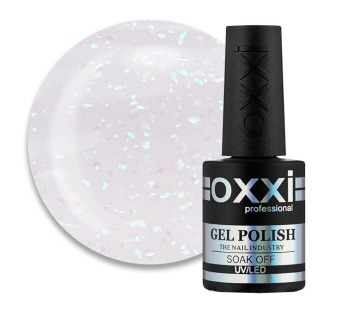 База камуфлирующая для гель-лака Oxxi Professional Sharm Cover Base Coat 002 прозрачно-молочный с брюзово-мятными шиммерами. 10 мл (2100994298808)