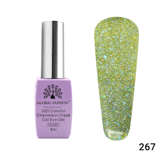 Гель лак котяче око 32D Chameleon Disco 8 мл, 267
