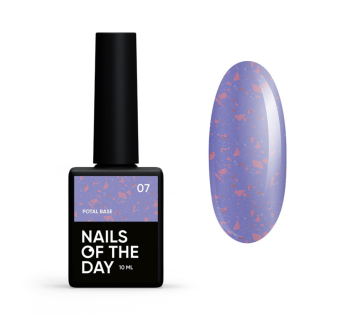 База камуфлирующая Nails Of The Day Potal Base 07. лиловый с медной поталью. 10 мл (4825547640122)