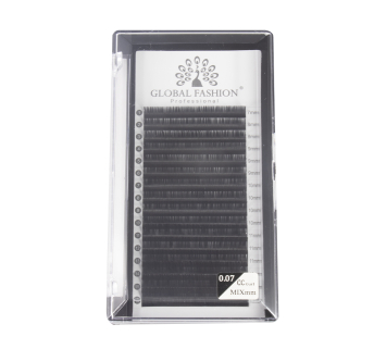 Набір стрічкових вій Global Fashion Premium Lashes мікс (7-12 мм) CC 0.07