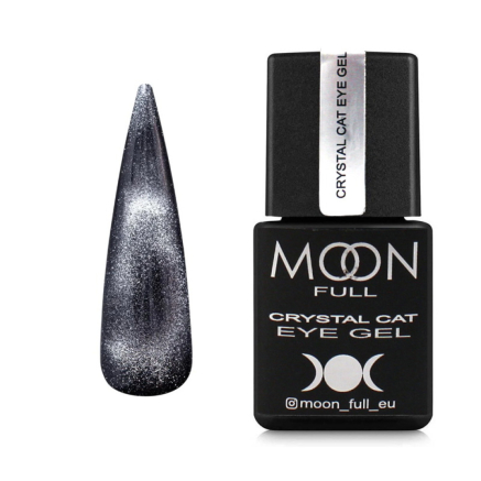 Гель-лак Moon Full Crystal Cat Eye серебряный кристалл 8 мл (5905123021121)