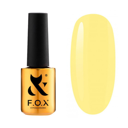 Гель-лак F.O.X Spectrum Gel Vinyl 019 Ease. лимонно-жовтий. 7 мл (2100994232659)