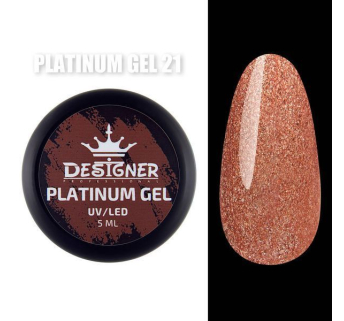 Platinum Gel 5 мл., Designer (Гель з шиммером) - Бегонія №21