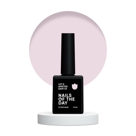 База камуфлююча Nails Of The Day Cover Base Lets Amsterdam 03. ніжно-рожевий. 10 мл (4820559696600)