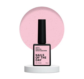 Гель-лак Nails Of The Day Lets Special Bridgerton 180 Whistledown розовый с золотой поталью 10 мл (4826438000735)