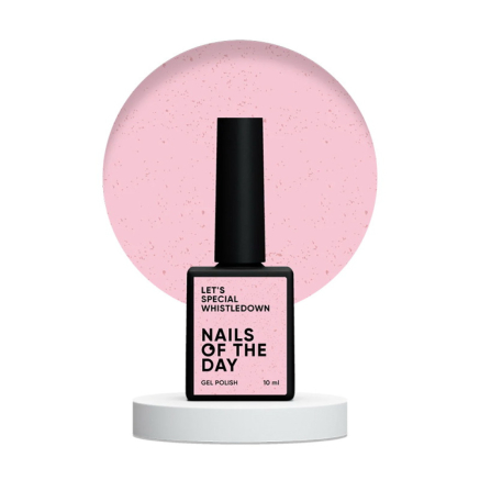 Гель-лак Nails Of The Day Lets Special Bridgerton 180 Whistledown рожевий із золотою поталлю 10 мл (4826438000735)