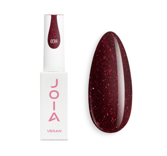 Гель-лак JOIA vegan 038 вишневый с шиммером 6 мл (4820259340384)