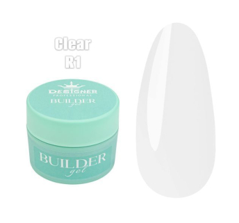 Builder Gel 15 мл., Designer (Моделюючий гель) R1 Clear