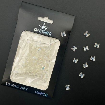 3D декор для об'ємного дизайну нігтів 'Метелики' Designer - D5