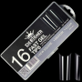 Fast gel tips №16 (New square, medium size) - Гелеві типси Designer