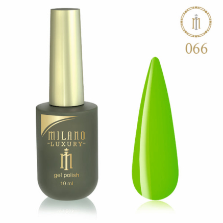 Гель лак MILANO LUXURY 10 мл №066 (Яскраво-зелений)