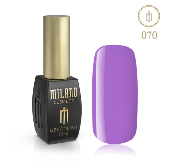 Гель лак MILANO 10ml №070 (Пурпурне серце)