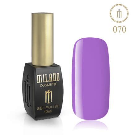 Гель лак MILANO 10ml №070 (Пурпурне серце)