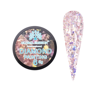 Глиттер гель Global Fashion 5 гр, New Diamond painting gel 06
