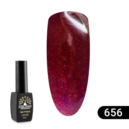 Гель лак Sexy Red, 8 мл Global Fashion 656