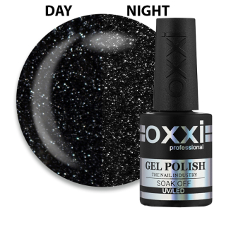 Гель-лак Oxxi Professional Disco Boom 014 черный светоотражающий 10 мл (2100994287901)