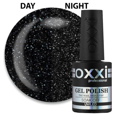 Гель-лак Oxxi Professional Disco Boom 014 чорний світловідбиваючий 10 мл (2100994287901)