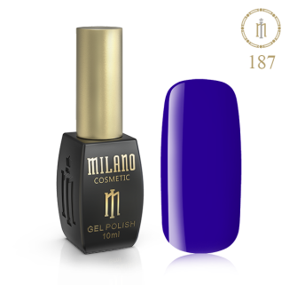 Гель лак MILANO 10ml № 187 (Ультрамариновый)