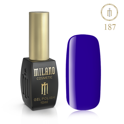 Гель лак MILANO 10ml № 187 (Ультрамариновый)