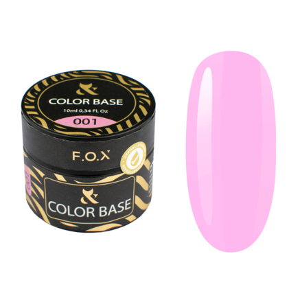 База цветная F.O.X Color Base 001. изысканный розовый. 10 мл (2100994243983)