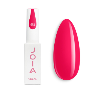 Гель-лак JOIA vegan 092 насыщенный багряно-розовый 6 мл (4820259341596)