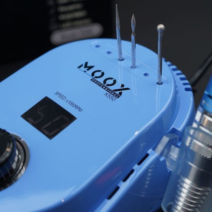 Фрезер Мокс X550 (Sky Blue) на 50 000 об/хв. та 70W. для манікюру та педикюру