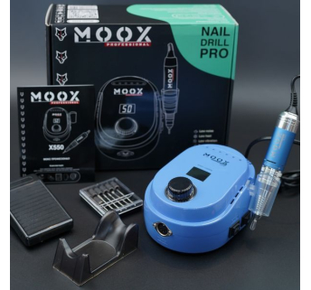 Фрезер Мокс X550 (Sky Blue) на 50 000 об/хв. та 70W. для манікюру та педикюру