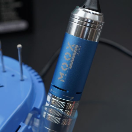 Фрезер Мокс X550 (Sky Blue) на 50 000 об/хв. та 70W. для манікюру та педикюру