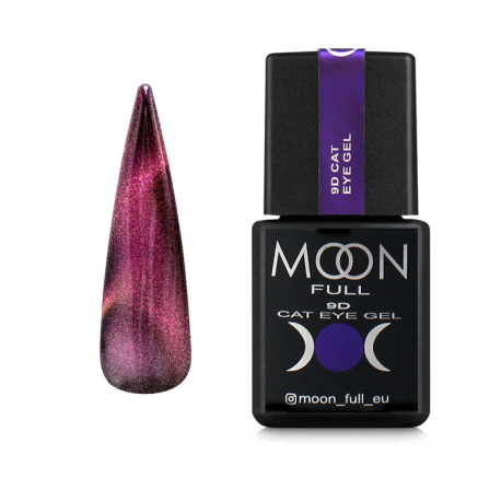 Гель-лак Moon Full 9D Cat Eye 001 малиново-розовый 8 мл (5905123021145)