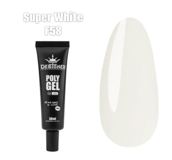 Полігель Super White F58 (30 мл.) Designer